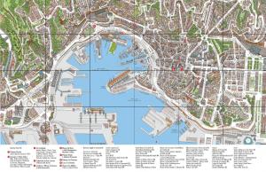 Mappa del centro storico Genovese